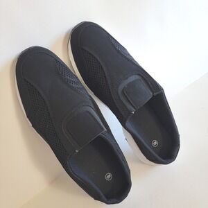 Mens Black Slip On Mesh Casual Mule Sneakers Shoes Size 10W